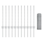 Tvoros stulpai 11 vnt U-kanalo 60 cm galvanizuotas plienas,&Scaron;e&scaron;iakampė tvora 0.6x25 m galvanizuotas plienas
