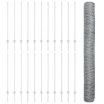 tvora 22 vnt U-kanalas 120 cm cinkuotas plienas,&scaron;e&scaron;iakampė tvora 1.2x50 m cinkuotas plienas