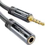 Kabeldirekt Headset prailginimo laidas, 3.5 mm ki&scaron;tukas į 3.5 mm lizdą