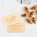 Geschenkfreude pusryčių lentelė močiutei ir seneliui, rinkinys 22 x 12,5 cm &ndash; dovanos seneliams su graviravimu &ndash; pusryčių lentelė su graviravimu močiutei ir seneliui &ndash; močiutės ir senelio lentelė &ndash; geriausia