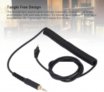 Atsarginis audio kabelis, skirtas dj hdj-cue1 hdj-cue1bt hdj-x5 hdj-x7 hdj-s7 ausinėms 3.5mm/6.35mm male to 2.5mm male ausinių spyruokliniam atnaujinimo kabeliui (1.2m-2m)