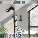 Ricoo Tv lubų laikiklis, D0111 Vesa 100 x 100 cm sidabrinis/juodas