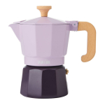 La Cafeti&egrave;re Venecijos Aliuminio Espresso Aparatas 3-Puodeliams - Purpurinės Spalvos Du Tonai