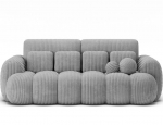 Sofa-lova Eltap Cotonn, 256x119x105 cm, pilka