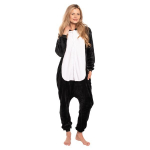 Moteri&scaron;ka Vientisa Pižama Kigurumi Kostiumas Pingvinas Juodas 175-185 Cm Xl