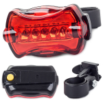 Galinis dviračio žibintas, galinis, 5 LED