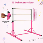 Gimnastikos turnikas, 136x172x(90-150) cm, Rožinė