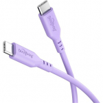 Kabel silikonowy USB-C&trade;, 1,5 m, liliowy