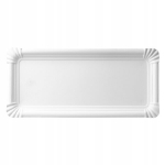 Popieriniai pietų padėklai balti 24 x 11 cm 250 vnt., Popieriniai pietų padėklai balti 24 x 11 cm 250 vnt.