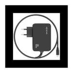 Įkroviklis ne&scaron;iojamam kompiuteriui CARGADOR AISENS GAN 100W PD3.0 1XUSB-C 1.8M JUODAS