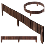 KADAX medinė ritininė tvora, L110, auk&scaron;tis 10 cm, ruda