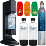 "Spinel Soda BubbleON" + 3x SPINEL SODA sirupas - COLA, JUICY ORANGE, LEMON-LIME