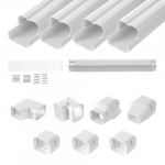 Mini split oro kondicionieriaus vamzdžio dangtis PVC baltas
