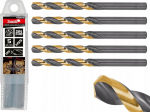 Grąžtas Hss 7.8mm juodai-auksinis metalui, plienui, ketaus
