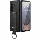 &bdquo;Sulada&ldquo; Leather Kickstand dėklas - juodas (Galaxy Fold7)