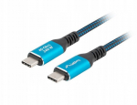 Lanberg Usb-c 4.0 kabel, 240w Pd, 8k 60hz, 40 Gb/s, 0.5m