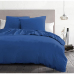 3-piece duvet set - HOME LINGE PASSION - HP72073 - 82 g Microfiber - 220 x 240 cm - Blue