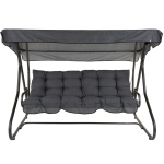 Supynės pagalvėlių komplektas PATIO Parma/Milano H024-07PB pilkas poliesteris, stora puta, 170 cm