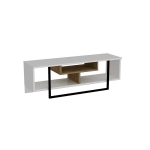 TV staliukas Kalune Design Asal 120 cm, baltas/ąžuolo spalvos