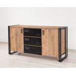 Komoda Kalune Design Cosmo Rio, ruda/juoda