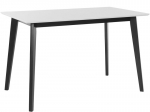 Valgomojo stalas Notio Living Coco 120, baltas/juodas