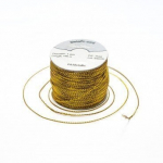 Metalizuota pinta virvutė RainBow&reg; 1 mm, spalva aukso, 100 m