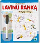 Lavinu ranką. 4-5m. vaikams. Nutrynęs vėl ra&scaron;yk. Su flomasteriu