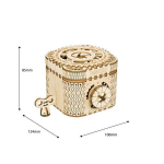 Robotime Treasure Box 3D galvosūkis, 123 vnt