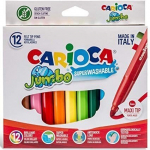Flomasteriai Carioca Jumbo, 12 spalvų