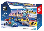 Kaladėlės Blocki MyPolice 2in1 112 d.