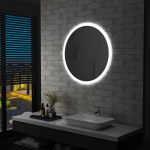 Vonios kambario veidrodis su LED, 80 cm