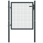 Tinkliniai sodo vartai, pilki, 100x125cm, galvanizuotas plienas