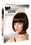 Moteri&scaron;kas perukas Wigged Love, juodas