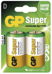 Baterijos GP Super Alkaline, D (LR20), 2vnt.