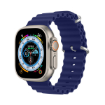 &bdquo;Dux Ducis&ldquo; silikoninis &bdquo;Apple Watch 38 / 40 / 41 / 42 mm&ldquo; dirželis, tamsiai mėlynas