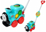 Stumiamas žaislas LeanToys lokomotyvas Thomas