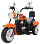 Vaiki&scaron;kas elektrinis motociklas NightBike Chopper, oranžinis
