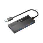 Equip USB 3.2 Gen 1 Hubas, 4 Portai, 5000 Mbit/s, Juoda Spalva