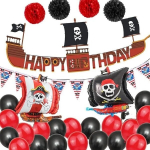 Pirate vakarėlio dekoravimo balionų rinkinys, 20 vnt.