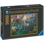 Dėlionė su mistiniu mi&scaron;ku Ravensburger The Magic Forest of Dragons, 9000 d.