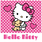 Hello Kitty rank&scaron;luostis, 30x30 cm
