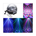 LED Disco kamuolys, juodas