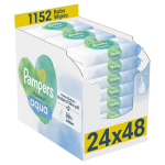 Drėgnos kūdikių servetėlės PAMPERS Harmonie Aqua Pure, 1152 vnt