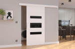 Stumdomos durys ni&scaron;ai ADRK Furniture Desio 86, baltos