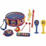 PAT PATROUILLE - Set of 7 Musical Instruments - Drum, Maracas, Castanets, Harmonica, Flute, Trumpet & Tambourine