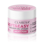 Statybinis gelis Claresa Soft & Easy Milky Pink 45 g rožinis