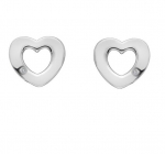 Hot Diamonds Sidabriniai &scaron;irdelių auskarai su tikrais deimantais Amulets DE616 sHD1241