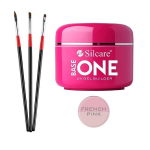 Nagų priauginimo rinkinys Silcare French Pink gelis, N06, 50 g