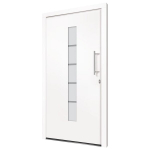 vidaXL Priekinės durys baltos spalvos 100x210cm