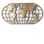 Sienų dekoracija World Map Globe Gold, 1 vnt.